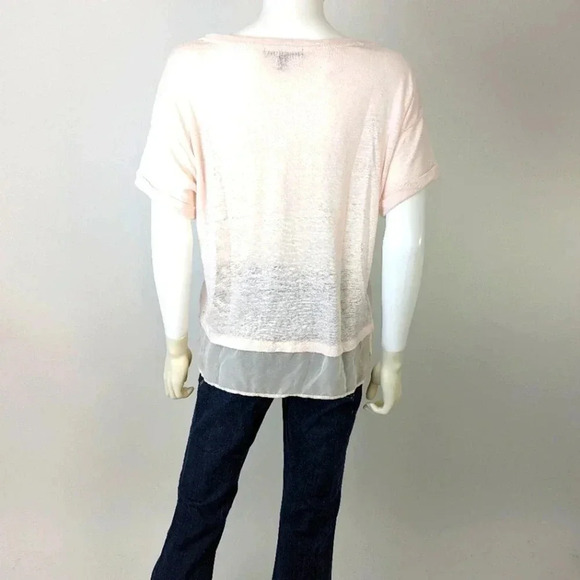 Banana Republic Pale Pink Linen Blouse M - Picture 6 of 6